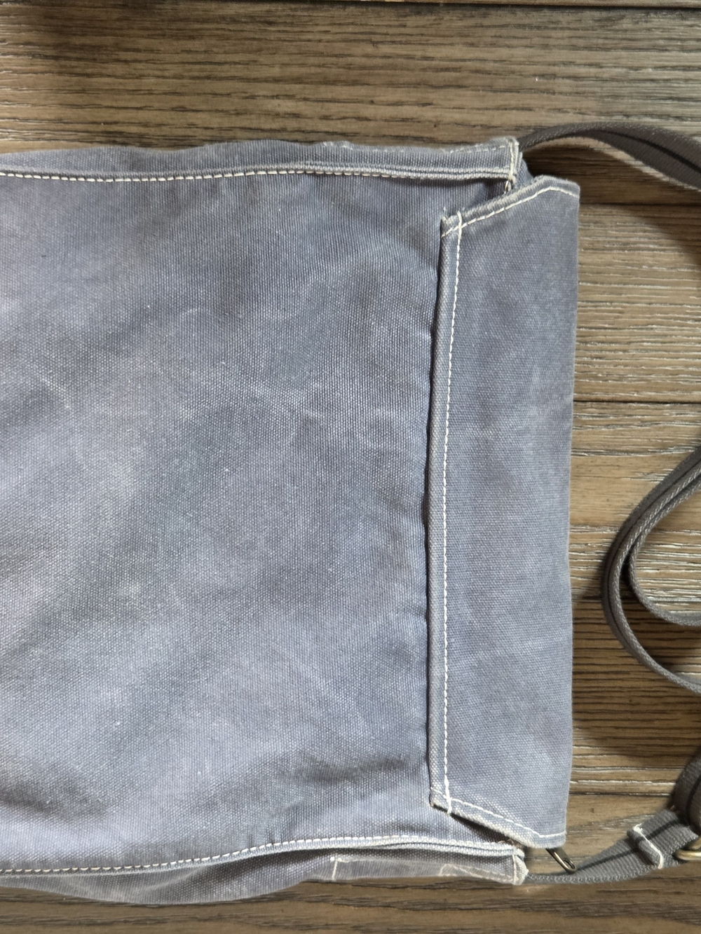Vtg DIESEL Y2K Distressed Grey Canvas Messenger Bag - Excellent Condition - Picture 6 of 13